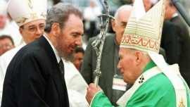 Fidel en la ceremonia de despedida de Juan Pablo II: En nombre de todo el pueblo de Cuba, le doy las gracias