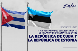 Cuba por fortalecer relaciones con Estonia