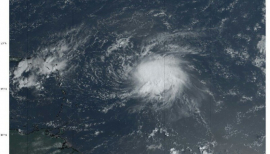 Tormenta tropical Fiona se mantuvo con pocos cambios en intensidad y organización durante la madrugada