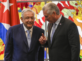 Presidente de Cuba sostuvo diálogo con su homólogo de México
