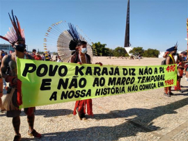 Movilizaciones en Brasil contra tesis que lacera derechos indígenas