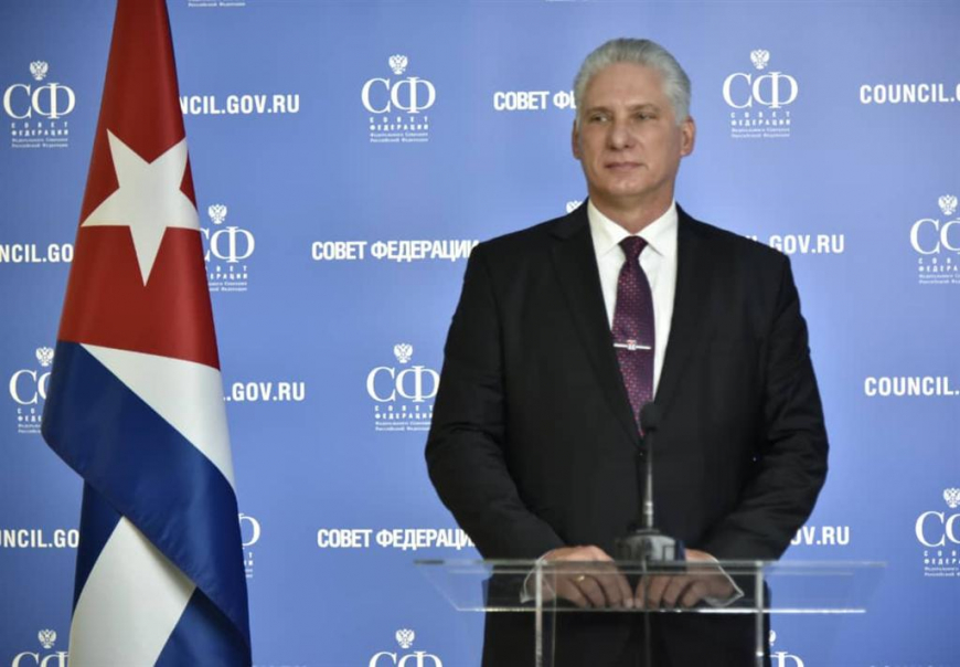 Presidente de Cuba condena sanciones contra Rusia