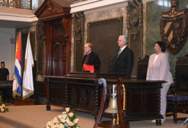 Asiste Presidente cubano a celebración por el 25 aniversario de la visita del Papa Juan Pablo II a Cuba