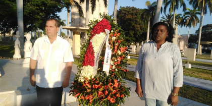 Homenaje al Padre de la Patria Carlos Manuel de Céspedes en el aniversario 149 de su caída en combate