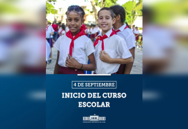 Saluda presidente de Cuba inicio del curso escolar
