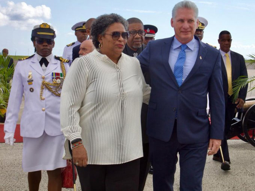 Inició presidente de Cuba visita oficial a Barbados