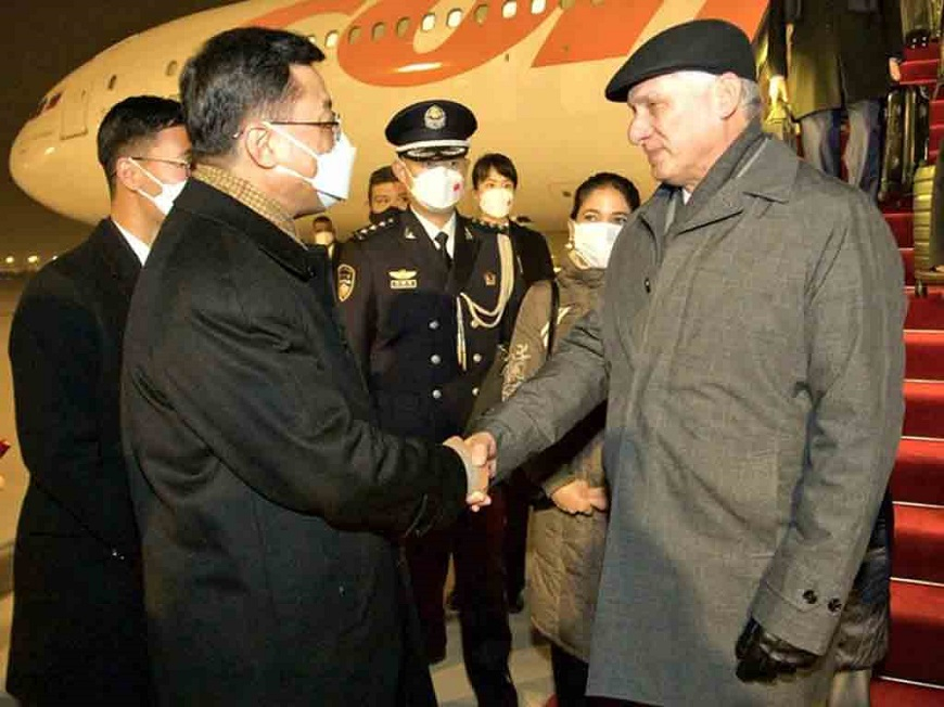 Presidente de Cuba en China, última parada de su gira internacional