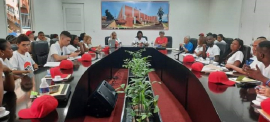 Intercambian delegados al 12 Congreso de la UJC con las máximas autoridades de Santiago de Cuba