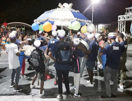 A modo de Cabalgata en Santiago de Cuba despiden fiestas populares de julio