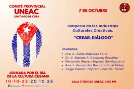 En Santiago de Cuba, Simposio “CREAR-DIÁLOGO” | Industrias Culturales Creativas