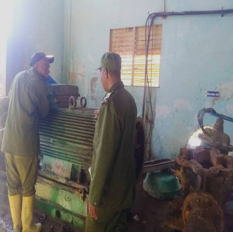 Trabajan en la recuperación de estaciones de bombeo en Contramaestre