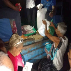 Suministran alimentos en comunidades de Santiago de Cuba afectadas por la tormenta tropical Imelda