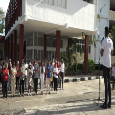 Rinden homenaje a Julio Antonio Mella en la Universidad de Oriente