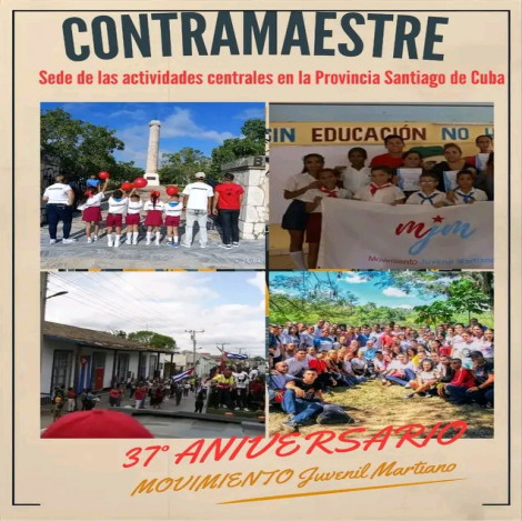 Contramaestre: Jóvenes martianos honrarán a Fidel y Martí en su aniversario