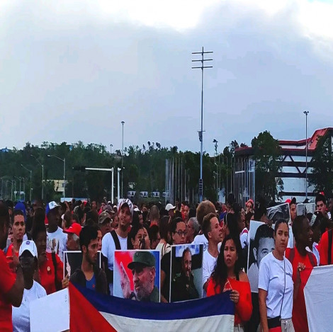 Homenaje a Fidel en Santiago de Cuba