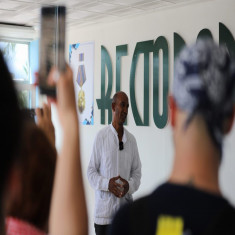 Convoy Nuestra América de visita en Santiago de Cuba