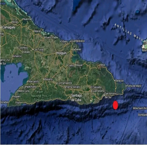 Sismo perceptible en Santiago de Cuba