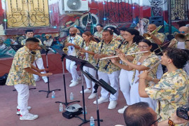 Banda Paniagua de Colombia se presenta en Santiago de Cuba