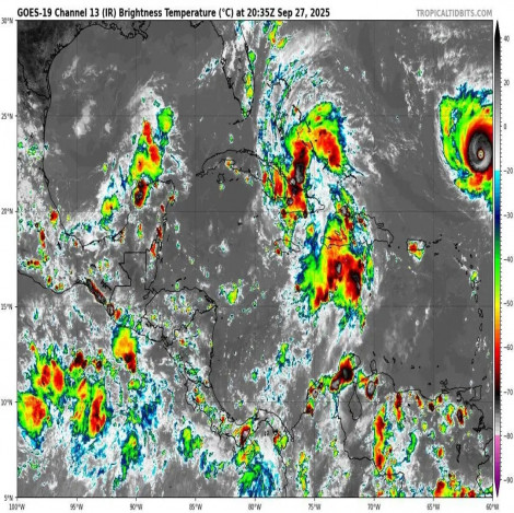Se forma la Depresión Tropical al norte de Cuba