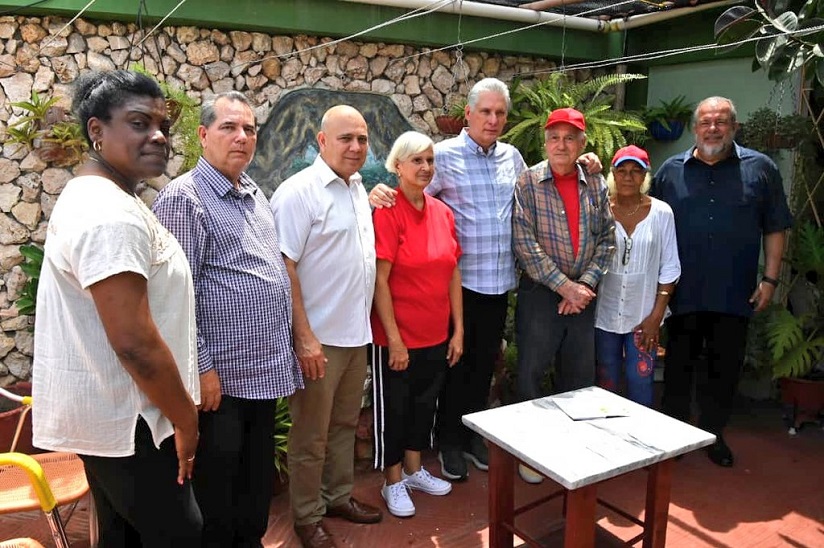 Diaz Canel Jardin productivo
