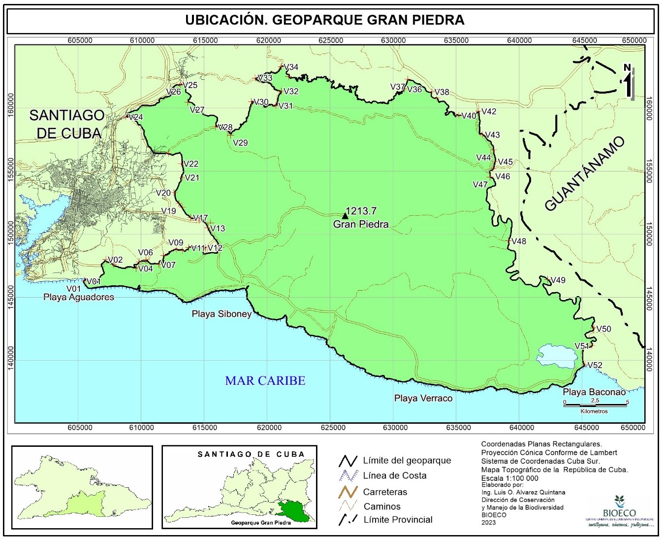mapa geoparque