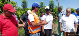 Vice Primera Ministra evalúa ejecución de importante obra hidráulica en San Luis