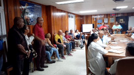 En Santiago, delegados al Congreso de la Uneac visitan centros de la Salud