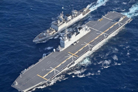 Japón e India realizan maniobras navales conjuntas