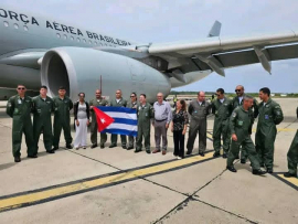 Arribó donativo brasileño a Santiago de Cuba