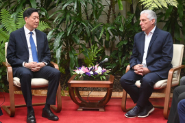 Recibe Díaz-Canel a alto dirigente deportivo de China