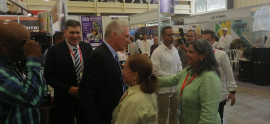 Visita Díaz-Canel stand de Santiago de Cuba en Feria Internacional de La Habana