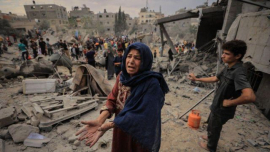 Israel mató a más de 22 mil 400 palestinos en 2023