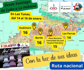 Ruta martiana inició en Cuba tributo al Héroe Nacional