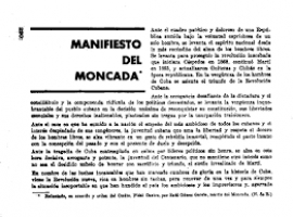El manifiesto del Moncada  