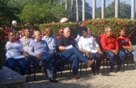 Preside Díaz-Canel acto por aniversario 68 del combate de El Uvero