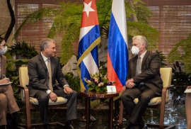Recibe Díaz-Canel a presidente de Duma Estatal de Rusia