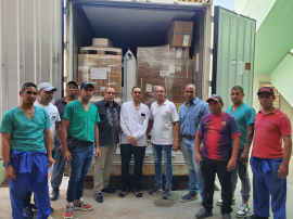 Llega donativo de insumos médicos para el Oriente