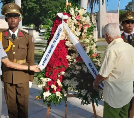 Santiagueros, rindieron homenaje al Padre de la Patria en el 151 aniversario de su muerte