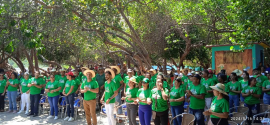 Se celebró en Río la Mula el 43 aniversario de fundación Campismo Popular