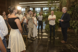 Presidente cubano intercambia con estudiantes estadounidenses (+Video)