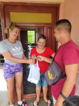 Acciones solidarias de actores privados alivian a damnificados de Melissa en Tercer Frente