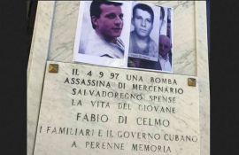 Honran a Fabio Di Celmo, víctima del terrorismo contra Cuba