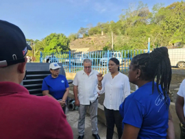 Chequea Inés María Chapman abasto de agua en Santiago de Cuba