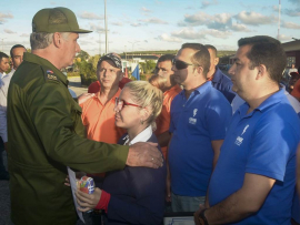 Presidente de Cuba agradeció a los trabajadores del sistema eléctrico