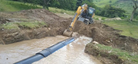 Avería en conductora de agua provocará disminución en los volúmenes de entrada