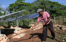 Impulsan en Cuba la sostenibilidad agrícola con equipos de bombeo solar