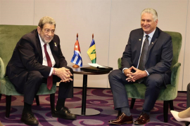 Dialogan en Bruselas presidente cubano y primer ministro sanvicentino