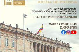 Radicarán proyecto de reforma al Congreso de Colombia