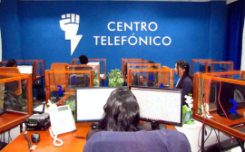Centro telefónico de la Empresa Eléctrica al servicio de la población santiaguera