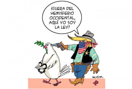 La única amenaza contra la paz en la región la ejerce el Gobierno de Estados Unidos